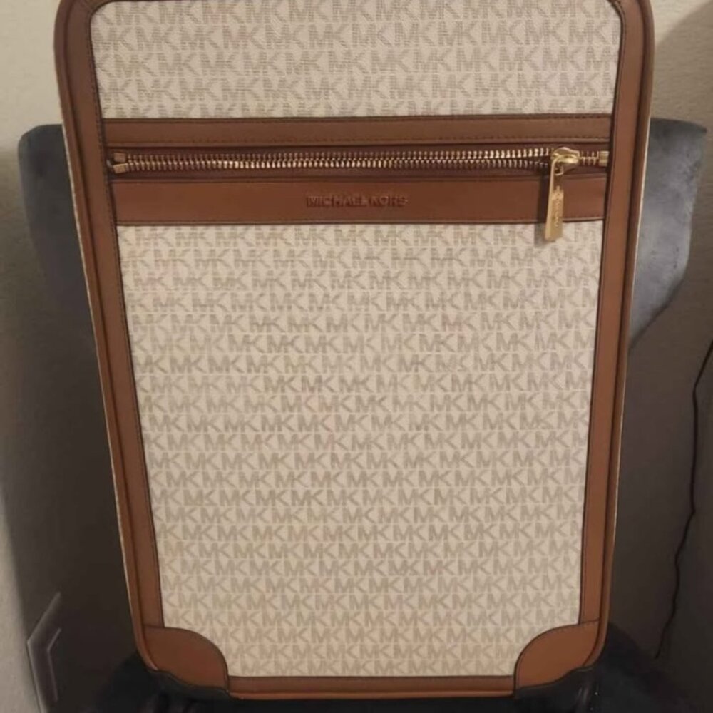 Michael Kors Brown and Cream Monogram Bag